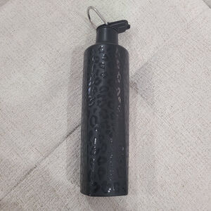 Brumate ReHydration Water Bottle Black Onyx Leopard 25oz Straw Matte